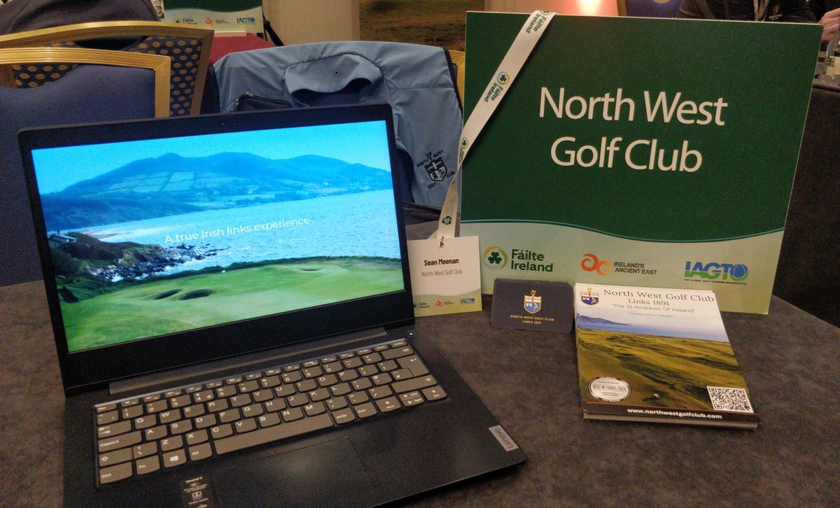 NorthWestGC's tweet image. A fantastic week for our Club, Seán Meenan attended IAGTO/Fàilte Ireland Convention’24 at Druids Glen Hotel &amp;amp; Golf Resort on Monday &amp;amp;Tuesday. A brilliant opportunity to showcase our links to the Golf Travel industry.
#failteireland #Golfireland #Govisitdonegal #Visitderry #IAGTO