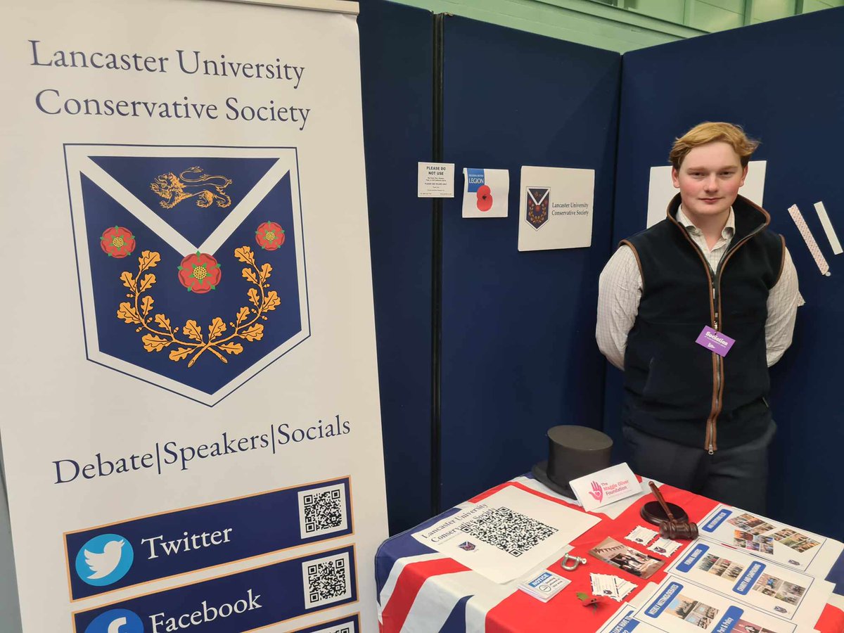 LanUniCons's tweet photo. We had a fantastic time meeting everyone at freshers fair yesterday!

We all look forward to seeing new and returning members at our first meeting in Elizabeth Livingston lecture theatre (Bowland North) at 6pm next Wednesday! https://t.co/NTYXnjicLZ