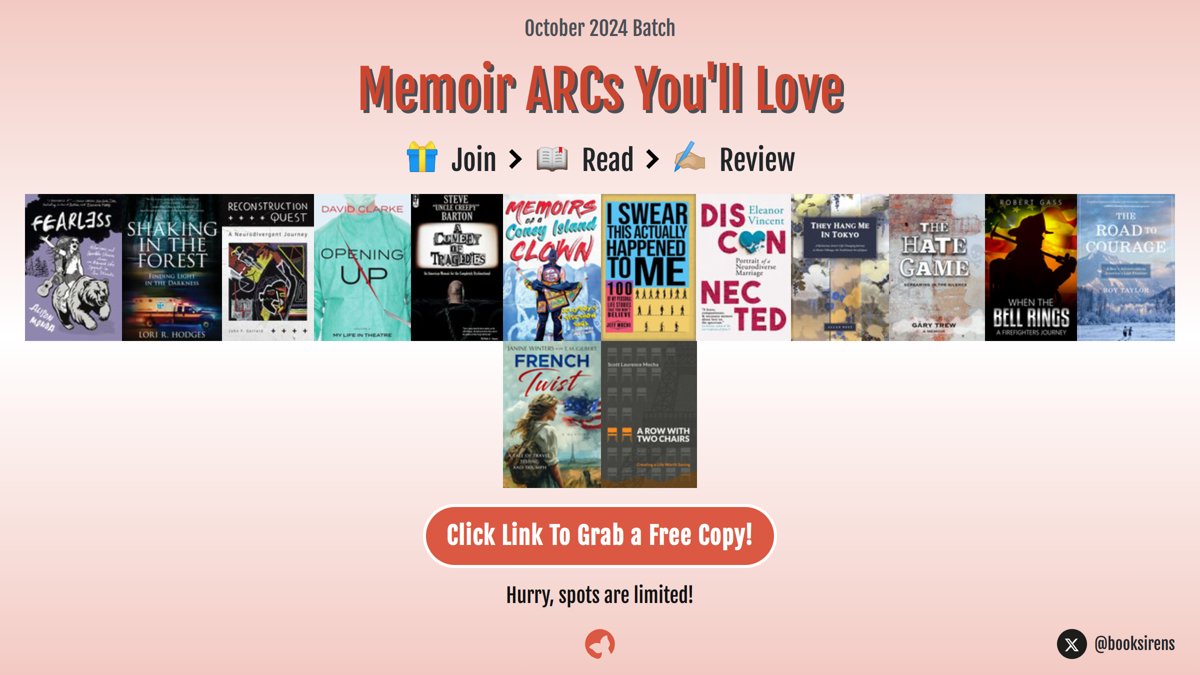 Your Life In A Book (@thememoirman) on Twitter photo 