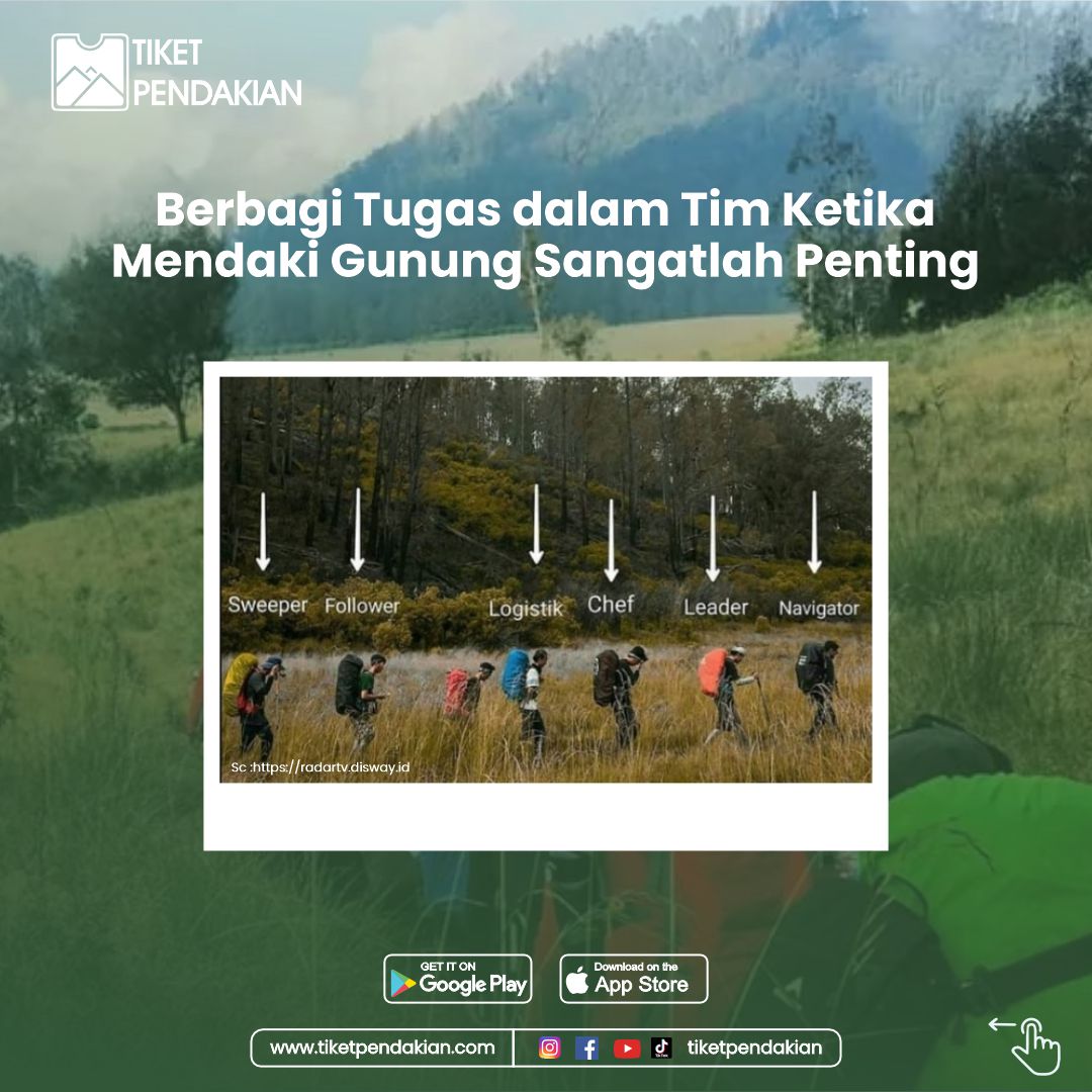 tiketpendakian's tweet photo. Teamwork makes the dream work!💪👣

Setiap anggota punya peran penting, dari navigator, pembawa logistik, hingga tukang masak di camp💚

#TipsPendakian #TipsAndTrick #PeranPendaki #Teamwork #HikingTips #TiketPendakian #PendakiSejati #MountainAddict #ExploreIndonesia https://t.co/NUa0rGspiJ