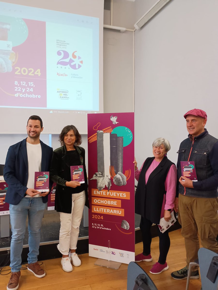 🍂🍁🌱🌿 Agora mesmo presentando Entefueyes. Ochobre lliterariu nel CCAI.

➡️ Folletu con tola información equí:  gijon.es/ast/publicacio…