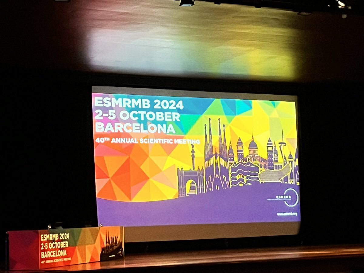 Getting updated with fresh MRI results at #ESMRMB24 in Barcelona 🧲🧠🫀👩‍🔬👨‍🔬