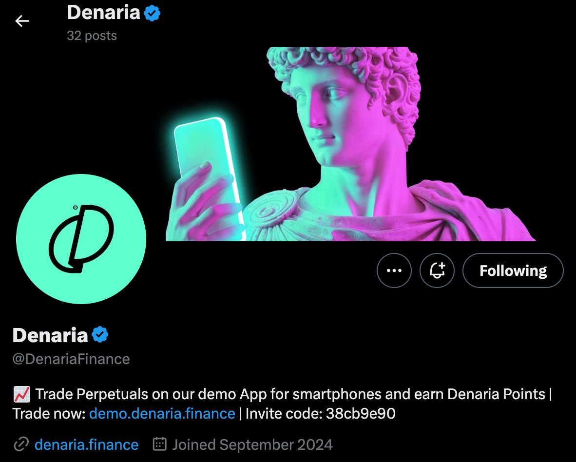 Denaria Hub tweet media