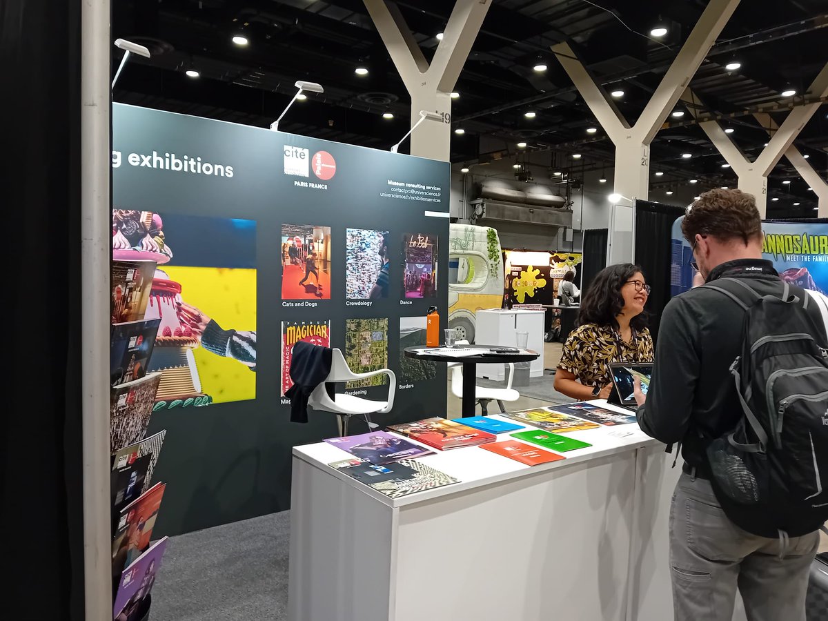 universcience's tweet image. At #ASTC2024 @ScienceCenters, we showcased our touring exhibitions Banquet (Food), Cats &amp;amp; Dogs, Crowdology, and Dance—and teased our upcoming shows: Magic, Gardening, and Borders. Stay tuned! 🌟 #Traveling #Exhibitions