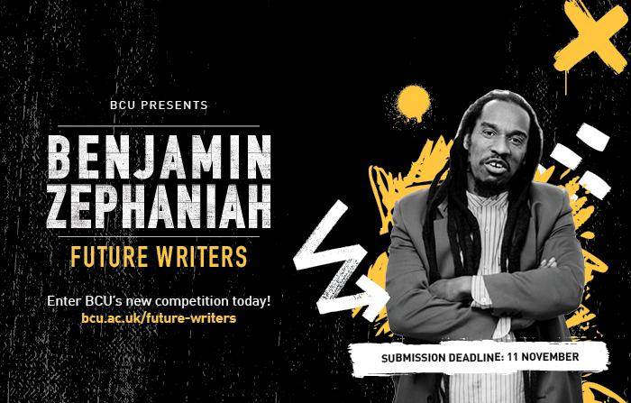 Always wanted to write short stories or poems? ✍️

Our new competition, BCU Presents: Benjamin Zephaniah Future Writers could be the perfect opportunity for you to showcase your talent. 

Find out more and get involved today 👇
bcu.ac.uk/future-writers <a href="/BZephaniah/">Professor Benjamin Zephaniah</a>
