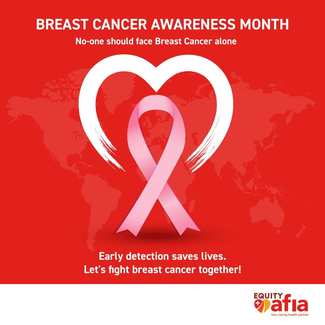 EquityAfya's tweet image. This October, let’s take action together to close the care gap for breast cancer. Early detection saves lives, and with the right care, we can reduce breast cancer mortality. Join Equity Afia in raising awareness, promoting breast health, and supporting those affected.