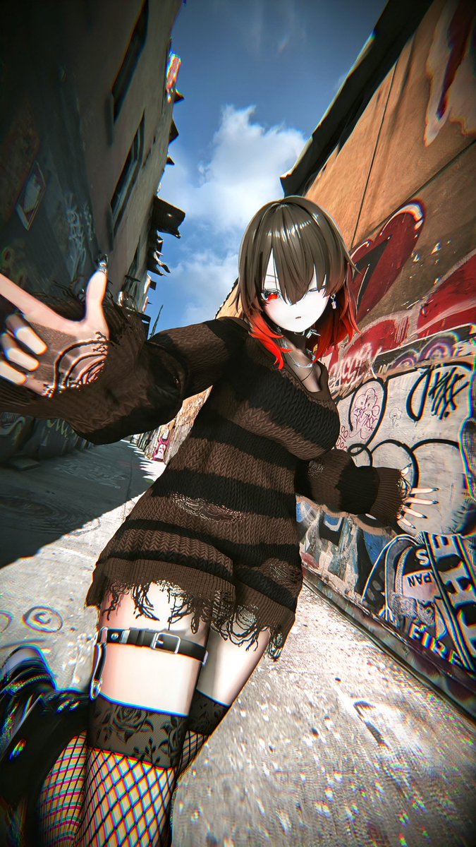 nini6144's tweet photo. 夜はバッドガール♡
World:NYC Freeman Alley (Render)
Author:WhøDance̷r
#Shinano3D
#3BONE
#VRChat https://t.co/tKbgNS3Dgv