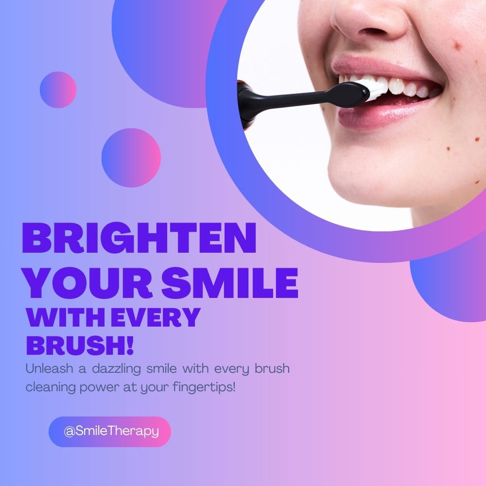smiletherapy_'s tweet image. Transform your daily routine with the ultimate brushing experience.

#BrushSmart 
#BrightSmile 
#ElectricClean