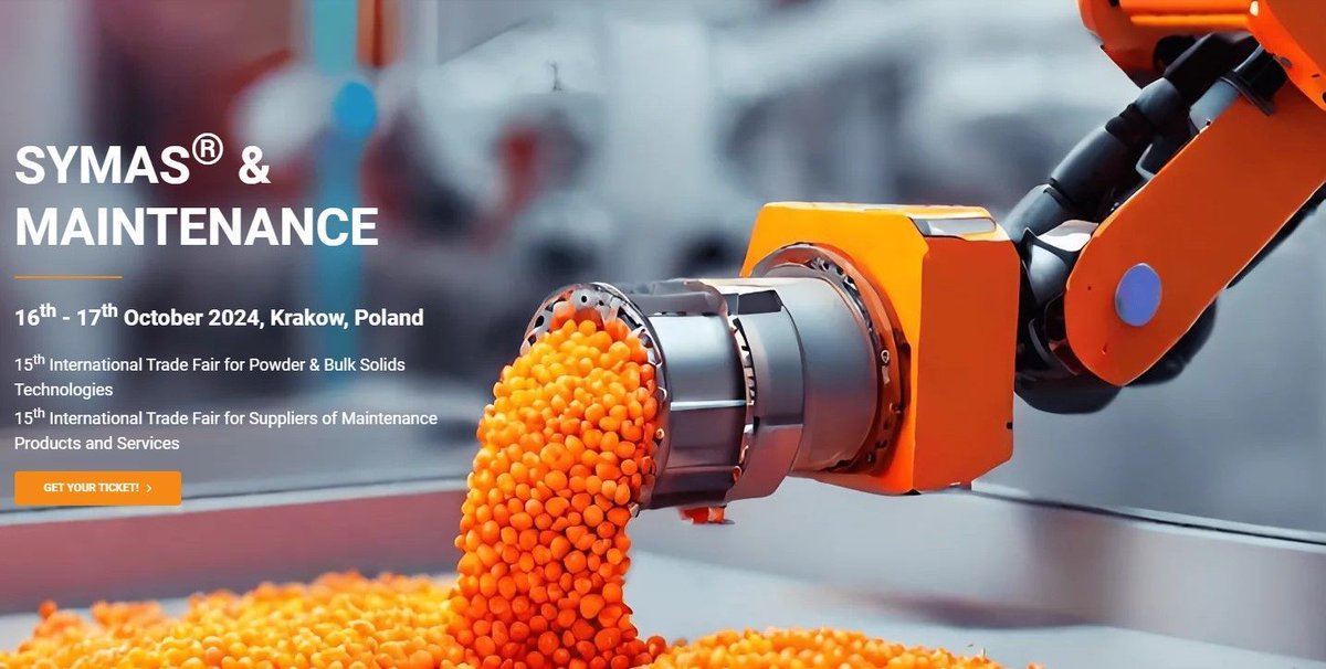 Visit Bradley Pulverizer at SYMAS 2024 Oct 16-17 in Krakow, Poland. Stop by stand A4 INEQ s.r.o. representing Bradley Pulverizer. The trade fair showcases the latest technologies for powder &amp; bulk solids industries. Get your free pass now: buff.ly/3XySejl #SYMAS2024