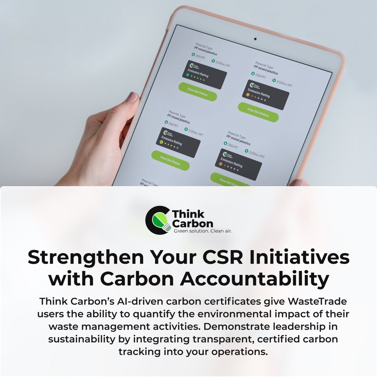 ThinkCarbon1's tweet photo. Think Carbon’s AI-driven carbon certificates allow WasteTrade users to bring greater transparency and accountability to their sustainability efforts.

https://t.co/gwaUE97gaF

#carbon #co2 #emissions #carbonemissions #carboncalculator #AI https://t.co/lObyvxPOIn