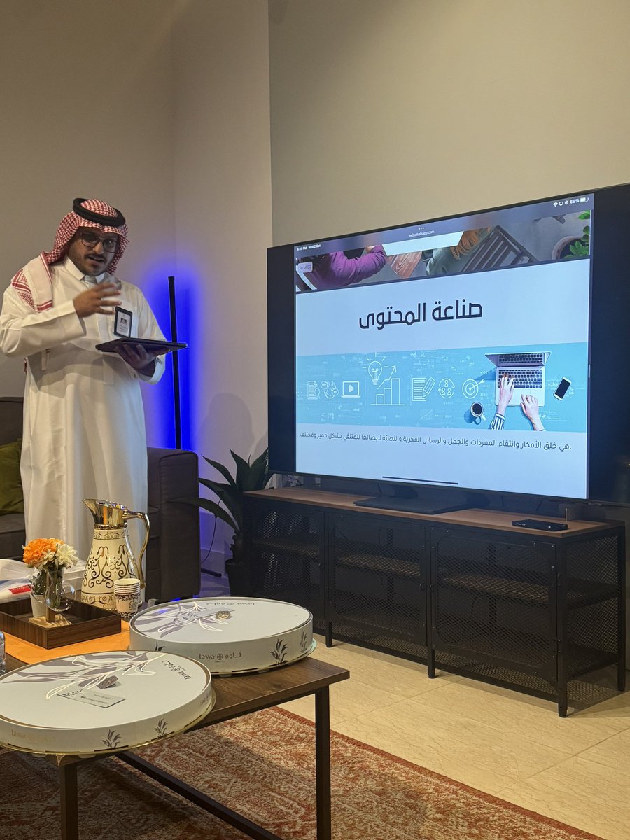 تشرفت بزيارة مقر شركة جذوة للإنتاج الفني، 
لحضور لقاء صناعة المحتوى الإعلامي بتقديم  <a href="/Aiman_sa/">أيمن السعيدي</a> 
كانت فرصة رائعة للتواصل مع أميز طاقات قسم الإعلام بجامعة أم القرى ومناقشة أهم متطلبات الإعلام الحديث وتعزيز العلاقات.