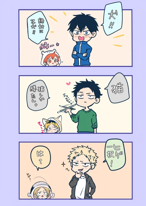 🐶派🐱派論争💙🖤💚 