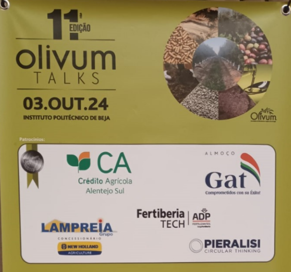 GatFertiliquido's tweet photo. Un año más Gat Fertiliquidos patrocina las jornadas #Olivum talks en su 11ª edición: análisis de la campaña, perspectivas para la siguiente, recursos, estado del mercado y más, hoy en #Beja https://t.co/yumWHUyYe1