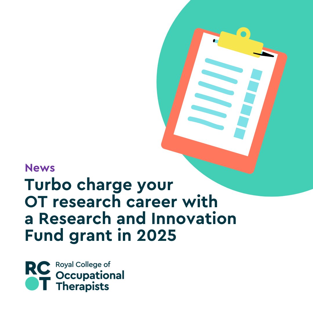 Are you an OT researcher or a research leader? You are? Great! Read on 👇🏽

Our Research and Innovation Fund grants for 2025 are now live and open for submissions. Up to five grants are available to OT researchers, totalling £130,000: loom.ly/0qcMM7U