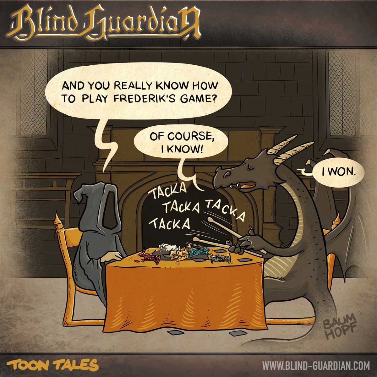 blind_guardian's tweet photo. Has anyone ever won a game against a dragon?🐉 In our new board game, that might just happen… 😉 But seriously, what’s your secret strategy for winning an epic fantasy game? 🔥 Tell us in the comments…. or in person at @SPIEL_Messe today!
#blindguardian #scribabs https://t.co/OlzN4Tim9P