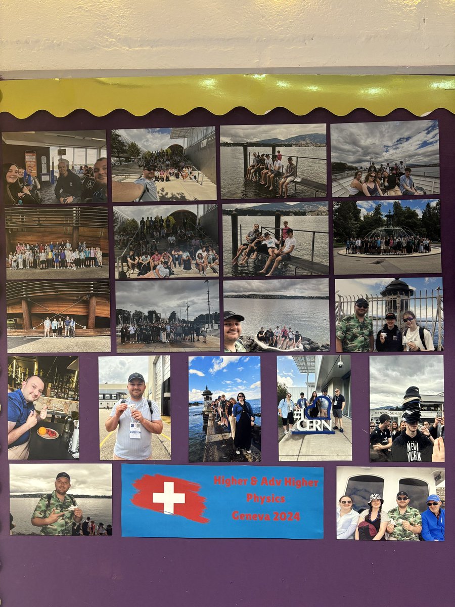 MrPorter_Phys's tweet photo. Finally getting around to making my Geneva 2024 display from our trip in June…can’t wait to do it all again with another year group in 2026! https://t.co/YIg8KCVZj0