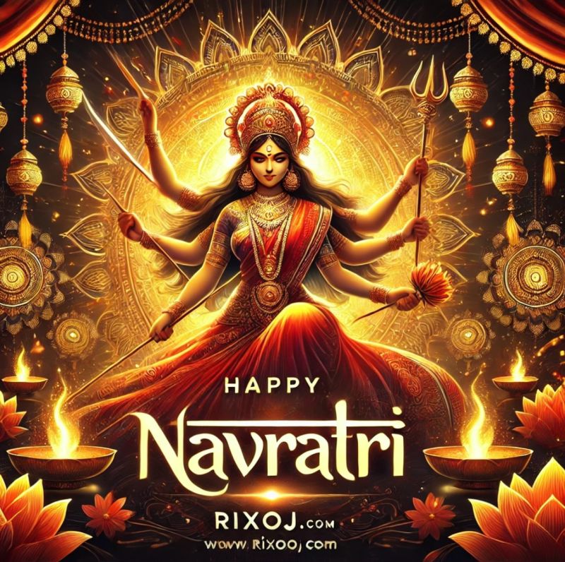 RiXOJcom's tweet photo. May the divine energy of Goddess Durga empower you with strength, wisdom, and prosperity 🙏✨. 

Wishing you a vibrant and joyous Navratri filled with celebration and spiritual renewal! 🏵️🔥💫

From all of us at https://t.co/FBCYmHQHCo, Happy Navratri! 🎉🕉️ https://t.co/g2V1m5FThm