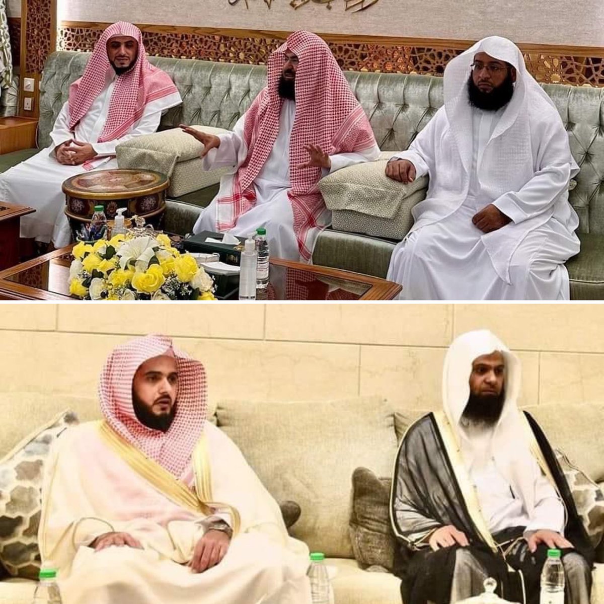HaramainInfo's tweet photo. BREAKING: Following royal approval, new permanent imams have been appointed in Haramain: 

Masjid Al Haram; Sheikh Badr Al-Turki & Sheikh Waleed Al-Shamsan 

Masjid An Nabawi: Sheikh Muhammad Barhaji & Sheikh Abdullah Al-Quraafi