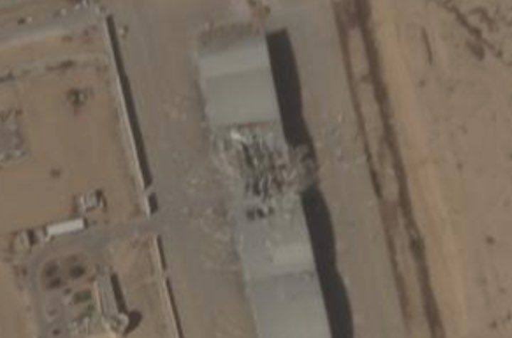 TerraGeaNews's tweet photo. 🇮🇱🇮🇷Daños en la base aérea israelí de Nevatim, tras el ataque iraní 

#IranIsraelConflict
#Iran #Israel
Vía @WarMonitors https://t.co/hUQBD9myuo