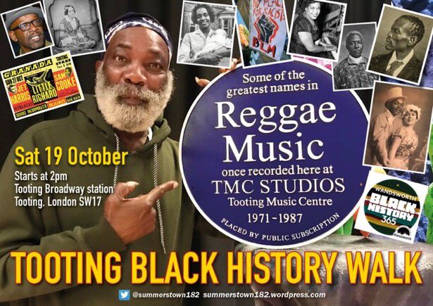 summerstown182's tweet photo. Perhaps it was after that kickaround Bob & the Wailers checked in on the famous #PlanetTooting #MixedBlessingsBakery #TMCStudios We’ll be passing through on 19 Oct ‘Tooting Black History Walk’ @DubMaestro1 @BeeKemiA @bhmuk @wandbc https://t.co/pQwpp36fdG