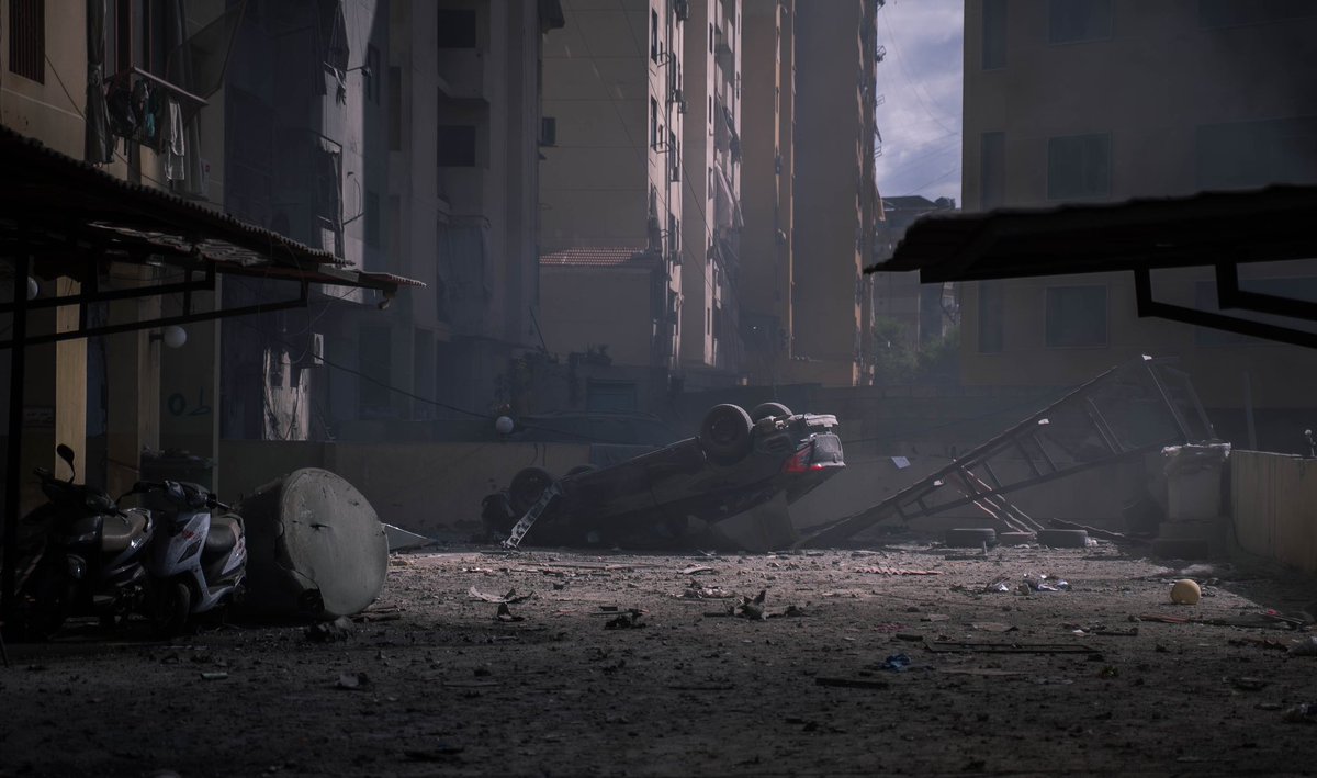 A guided visit for international journalists to see the destruction of #Dahiyeh. #Hezbollah has been limiting the access to the southern suburbs of #Beirut where Israel bombs kill the members but also many civilians.
#beyrouth #libanon #israelhezbollahwar