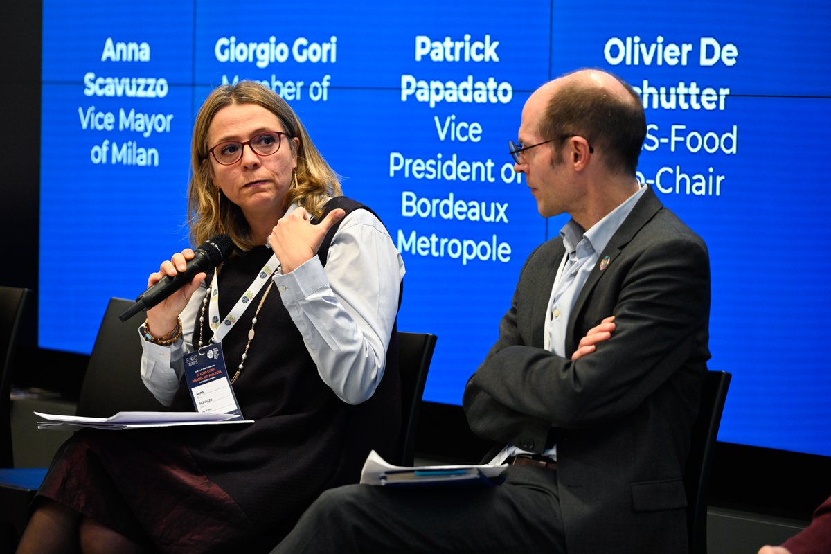 🗣️ <a href="/Anna_Scavuzzo/">Anna Scavuzzo</a>: "Urban Food Policies have greatly improved thanks to the <a href="/food_trails/">Food Trails</a> project. We must build on its legacy to strengthen school meals—caring for children today means investing in the future of our communities and work on demographics" #EuFoodCities
