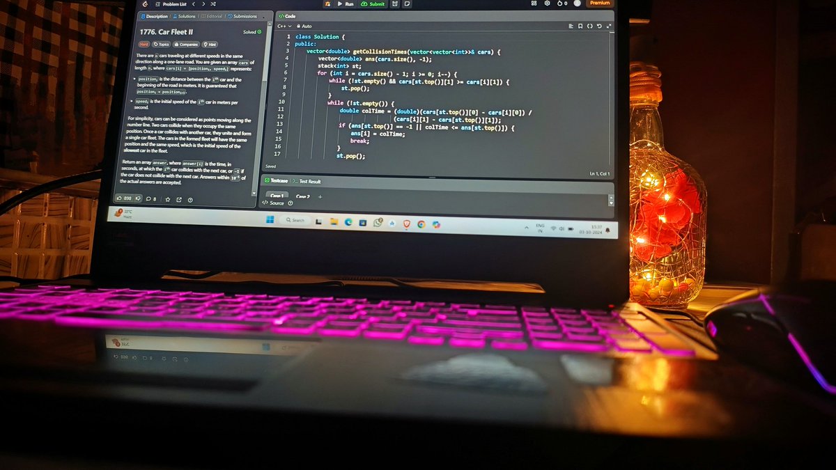 Android_Maven's tweet photo. Day 18 of coding! 💻 Just completed some ST &amp; Queue(Q)problems.
💠Car fleet 2
💠 Implementation [queue,circular Q, double ended Q]
Please like, share ,follow 🤠
#consitency #CodingChallenge
#gfg #DSA #Coder #letsconnnect #coding #programmer #programmerlife https://t.co/noUNLb9eDC