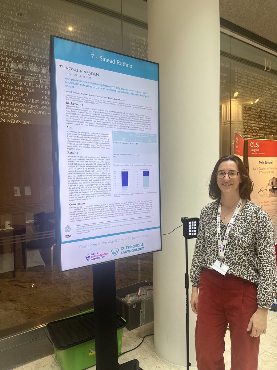 Sinead Rothrie (she/her) (@srothrie) on Twitter photo Happy to be at <a href="/Laryngology/">BLA</a> today presenting our work on relationships between nutritional outcomes and frailty. Grainne Brady, <a href="/justinroe/">Dr Justin Roe</a> <a href="/putternice/">Benice Putter</a> <a href="/royalmarsdenNHS/">The Royal Marsden NHS Foundation Trust</a> Happy to be at <a href="/Laryngology/">BLA</a> today presenting our work on relationships between nutritional outcomes and frailty. Grainne Brady, <a href="/justinroe/">Dr Justin Roe</a> <a href="/putternice/">Benice Putter</a> <a href="/royalmarsdenNHS/">The Royal Marsden NHS Foundation Trust</a>