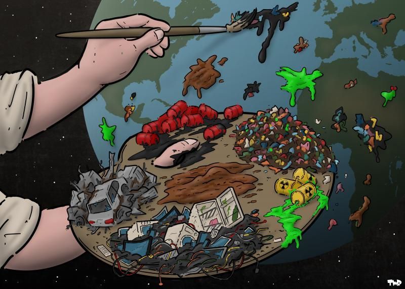 cartoonmovement's tweet image. Trashed planet. Cartoon by @Royaards: buff.ly/4eIACbG

#waste #garbage #noplanetb