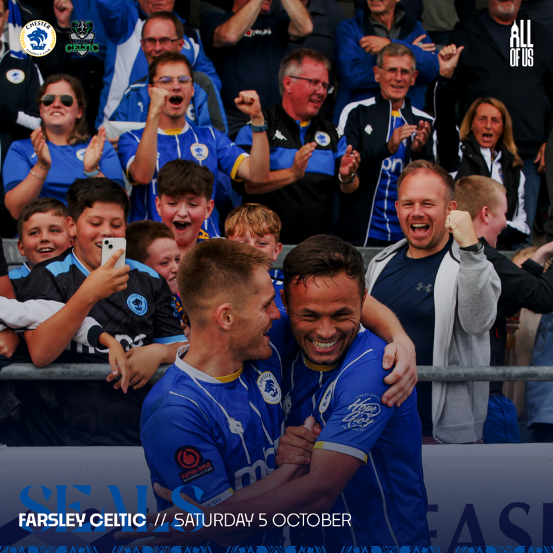 ChesterFC's tweet photo. 𝗦𝗶𝘅 straight wins at home. 🔙 at the Deva on Saturday. Your support makes a 𝗺𝗮𝘀𝘀𝗶𝘃𝗲 difference.

#AllOfUs | #CFCFAR