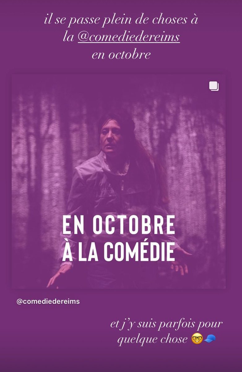 LaParafe's tweet photo. il se passe plein de choses à la Comédie de Reims en octobre 😇🧢🧢🧢 https://t.co/IeGz10MmA8