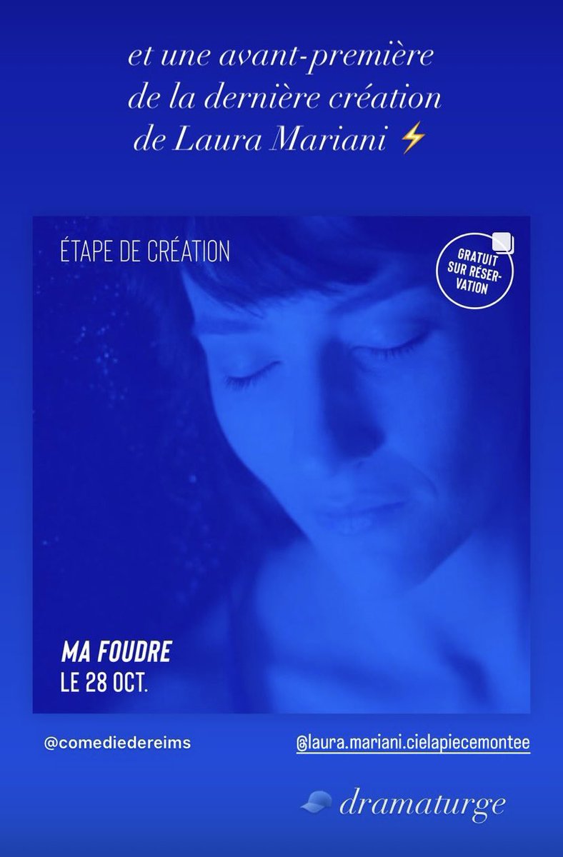 il se passe plein de choses à la Comédie de Reims en octobre 😇🧢🧢🧢