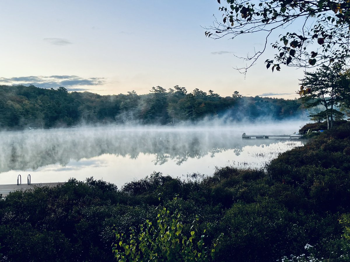 The lake this morning