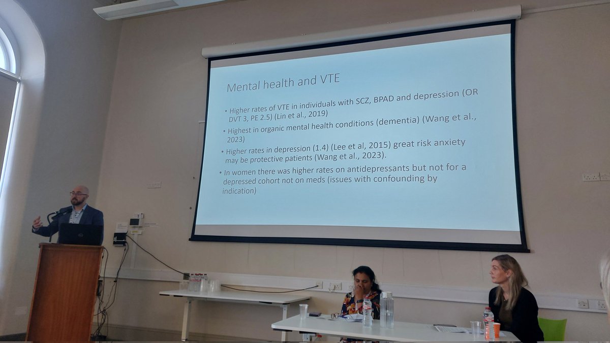 Brilliant Presentation by Dr Richard Duffy on the impact of #VTE on mental health at #VTEDublin2024 nursing session