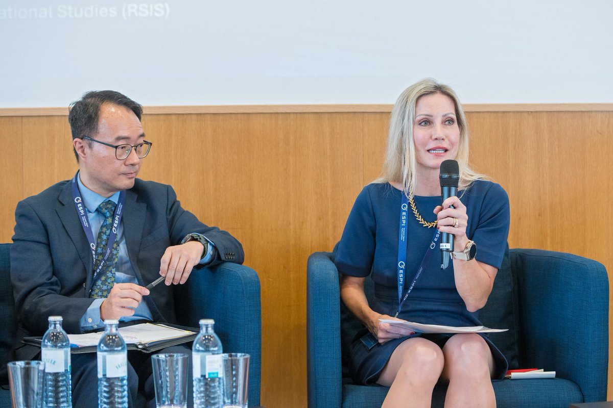 pssi_prague's tweet photo. Dr. Jana Robinson, PSSI’s Managing Director, contributed to the first panel at ESPI's annual conference, entitled “Scaling European Space Capabilities for Security & Defence: From Ambition to Implementation”.

She discussed the primary drivers of the increased public interest in this portfolio, issues related to space hybrid threats, and the risks and threats posed by China’s malign commercial and financial statecraft in the space sector.

She likewise appeared on panel 4, the closing panel of the conference, which focused on “leveraging different dimensions” of space security in implementing Europe’s policy ambitions in this domain.

#PSSIspace #ESPIAC24