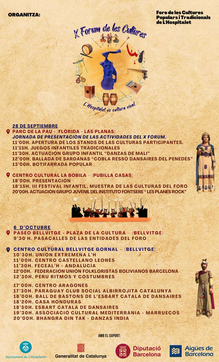 Este Domingo les esperamos en el  <a href="/foroculturas_lh/">Foro Culturas L'H</a> en Bellvitge.