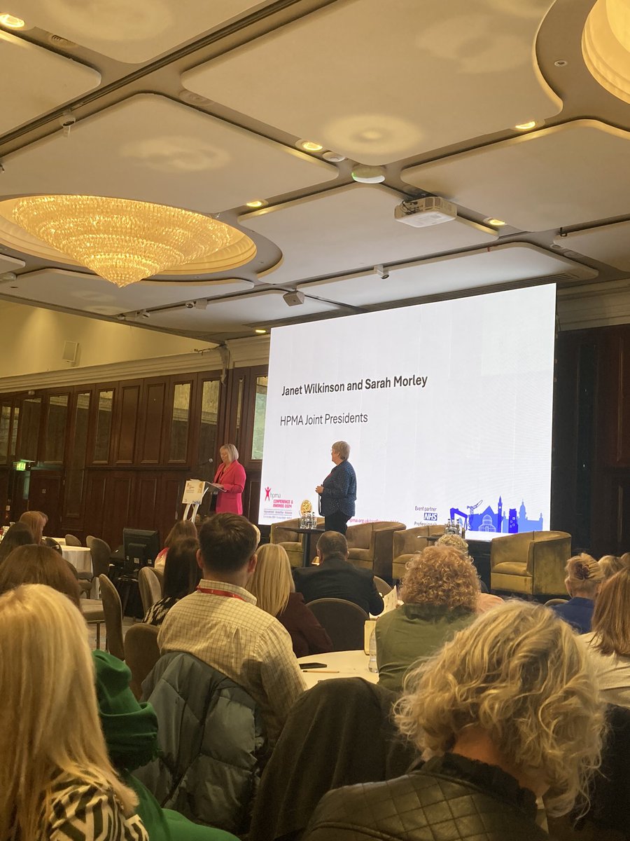 Joint <a href="/HPMA_National/">HPMA</a> presidents Janet Wilkinson &amp; Sarah Morley speaking about the importance of the people profession!  It’s in safe hands!