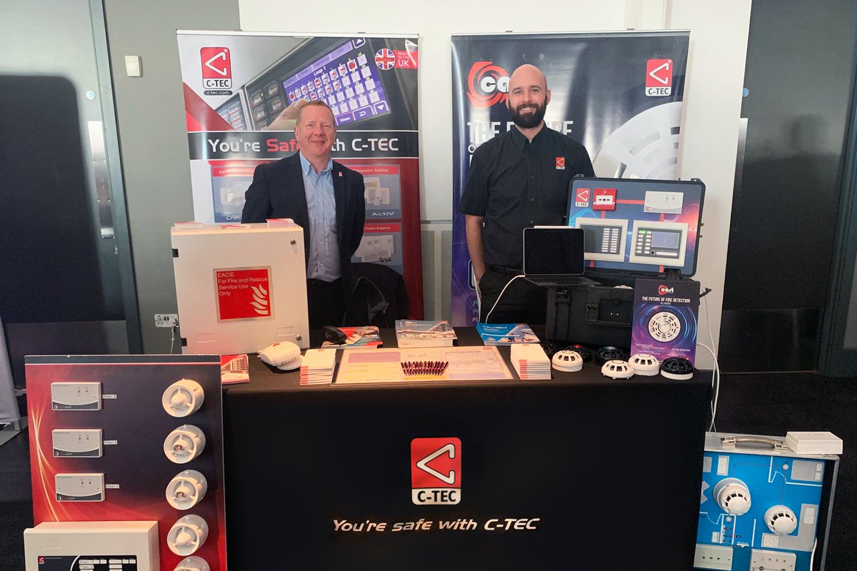 Andy Turner and Adam Mason are at #FSMLive Manchester! If you’re there, don’t miss our new #castpro fire detection and alarm devices, #evacalert system and revolutionary #envision fire #iot software. Discover more at c-tec.com 🔥
#FSMLive #lifesafety #castpro