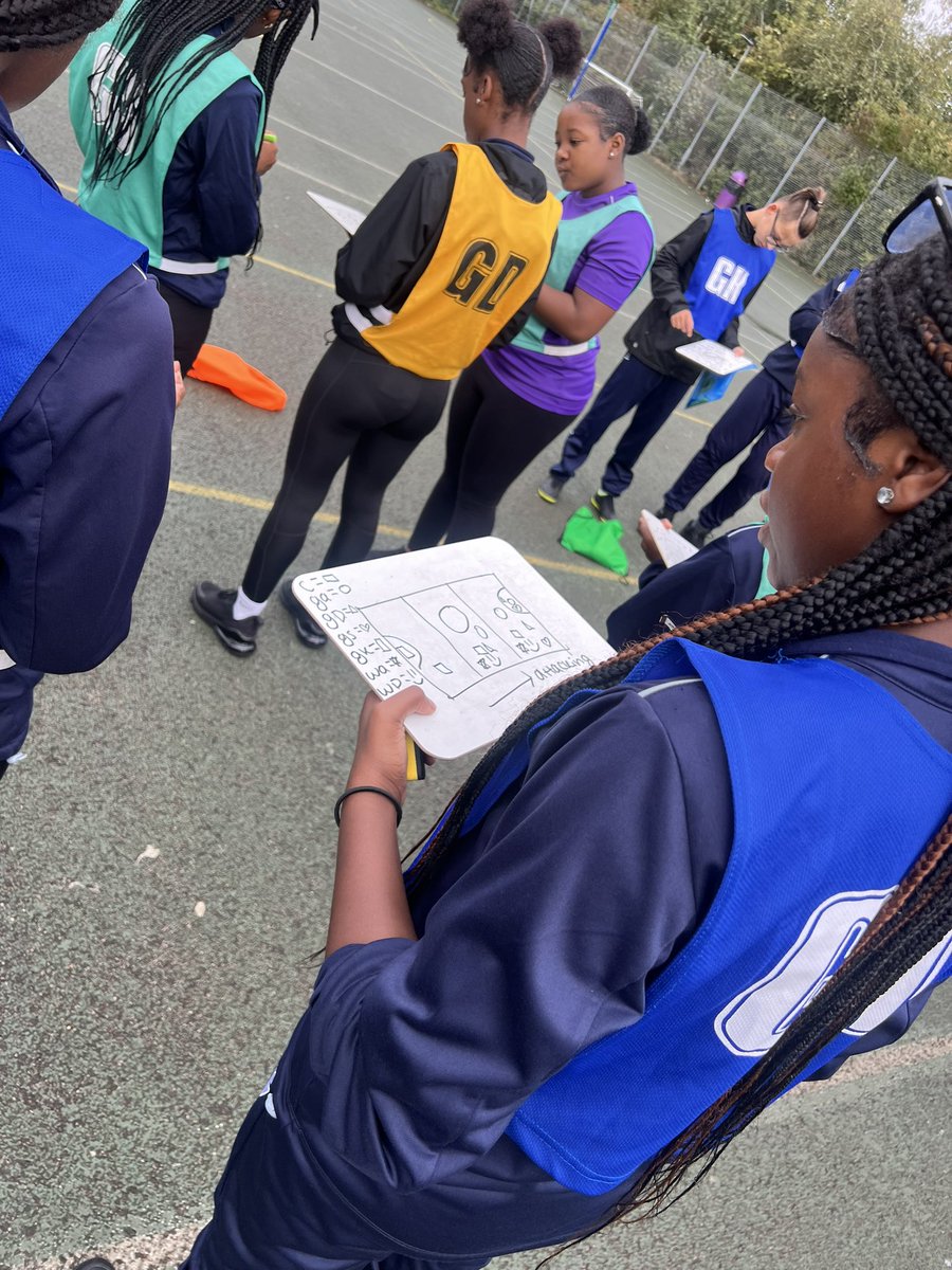 Students smashing today’s netball lesson. Using our whiteboards to develop in game tactics and positions like our netball coach idols!