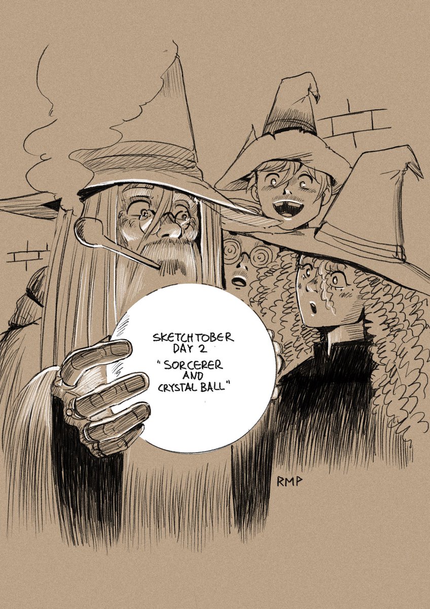 RAMAPRANAWA's tweet photo. Sketchtober Day-2 “Sorcerer &amp; Crystal Ball”
•
#sketchtober #sketchtober2024 https://t.co/DQTpcLuZIh