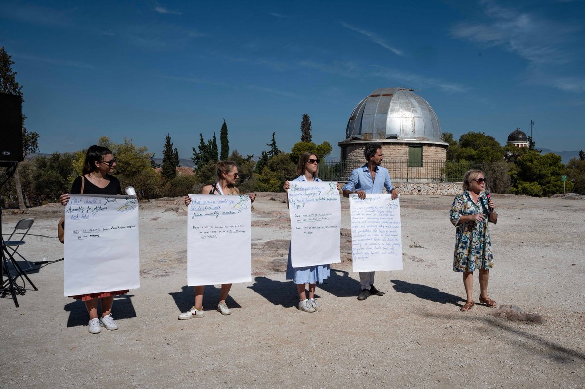 “Our peoples' assembly has met in the first port of its Democratic Odyssey: Athens. We seek to invent a permanent assembly that allows more participatory democracy (...)"