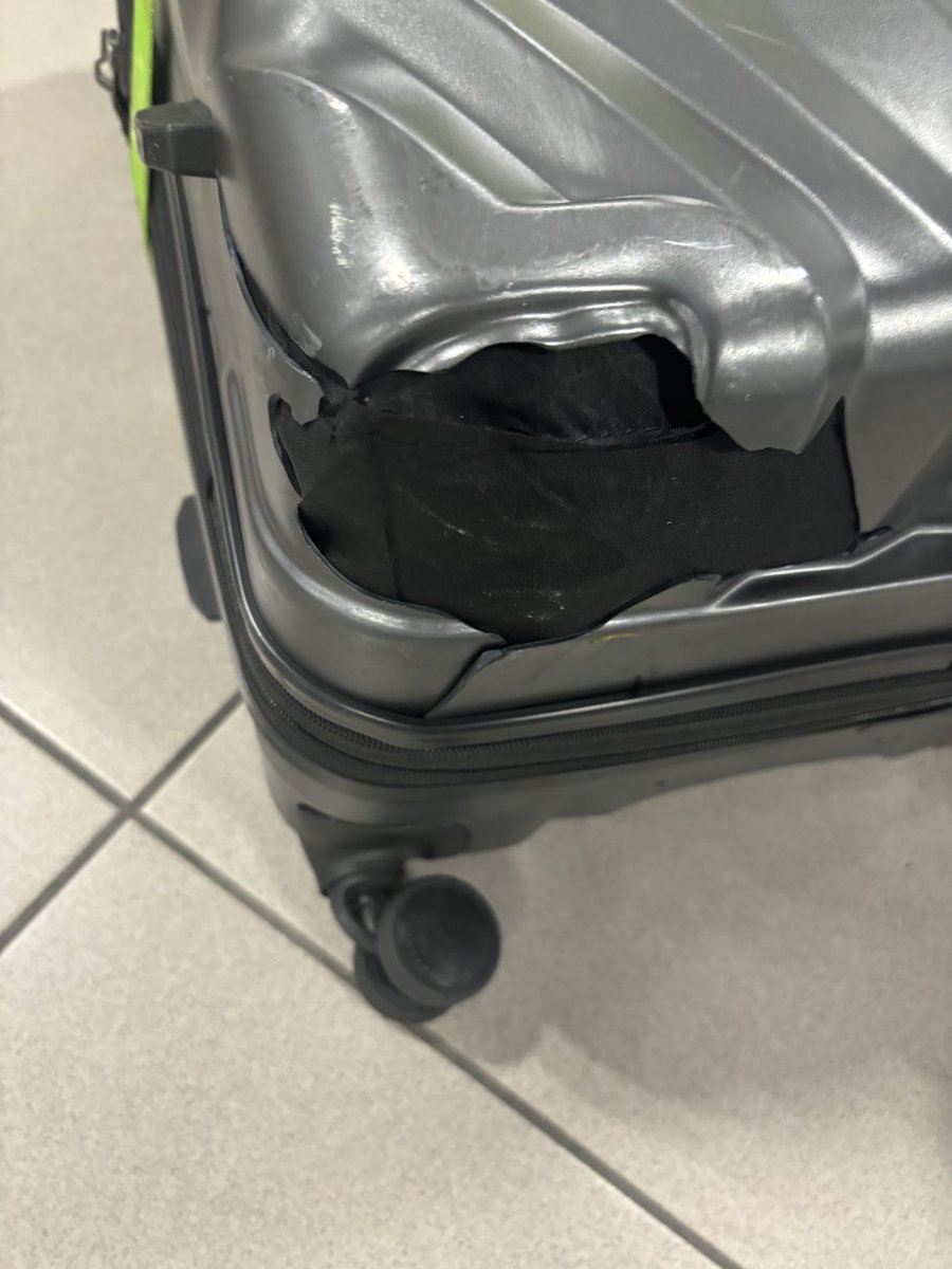 C Schroeder (@mbaccp) on Twitter photo <a href="/AirCanada/">Air Canada</a> this is how my luggage looked when I retrieved it in Lisbon at the start of my trip. Can you help me? <a href="/AirCanada/">Air Canada</a> this is how my luggage looked when I retrieved it in Lisbon at the start of my trip. Can you help me?