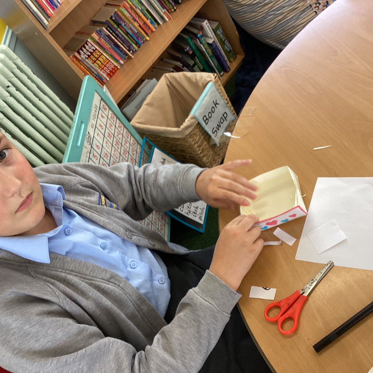 Primary 6 were designing and making baskets today as part of a STEM challenge! They had to build a basket from a paper plate which would be able to carry an item from the class! <a href="/Logans_Primary/">Logans PS and NC</a>