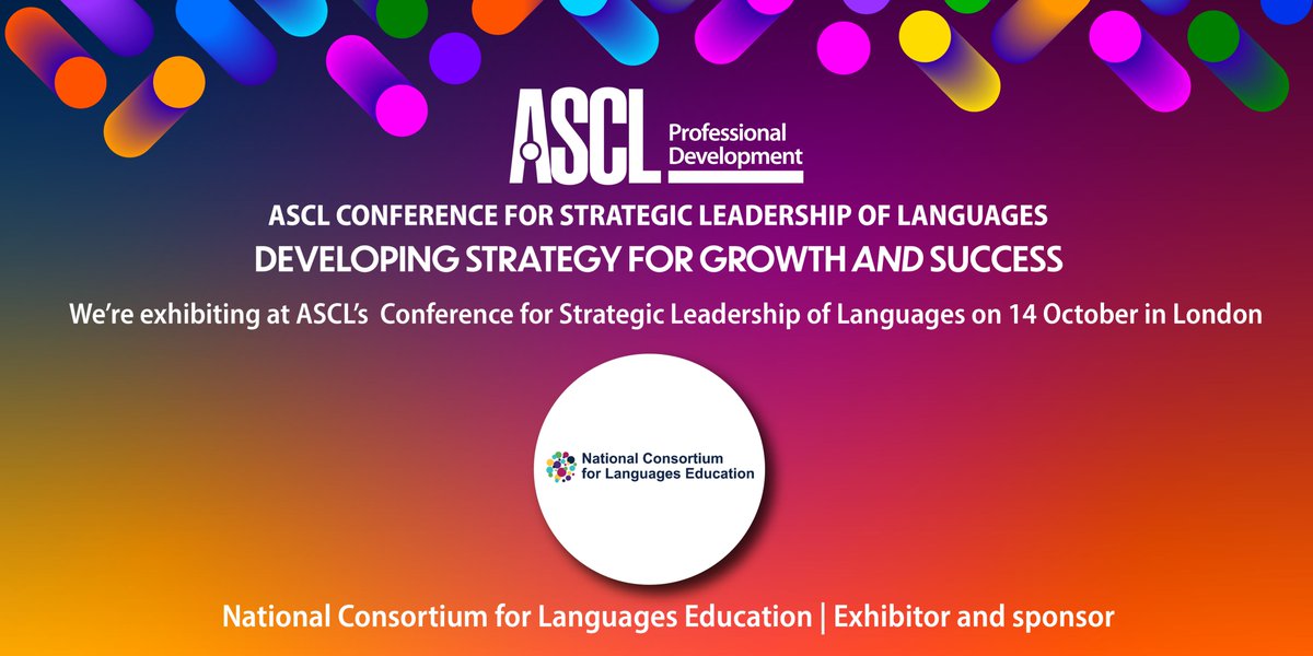 ncle_ioe's tweet photo. Delighted to be joining headteachers and senior leaders at #ASCLLanguages conference today. Looking forward to useful chats about re-energising language learning in schools: https://t.co/GEbxAUOWZ5

#mfltwitterati #edutwitter 
@GI_London1 @Schools_British @ASCL_UK https://t.co/FVpOQ0kOgX