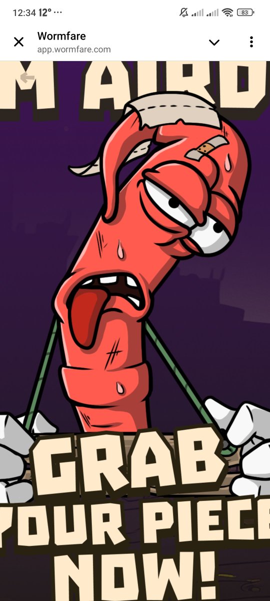 😉 Cheer up, you can still join me and claim your piece of a $10.000.000 Wormfare GIVEAWAY!!🔥🔥

app.wormfare.com/#/referral-cod…

#wormfare #giveaway #wormup