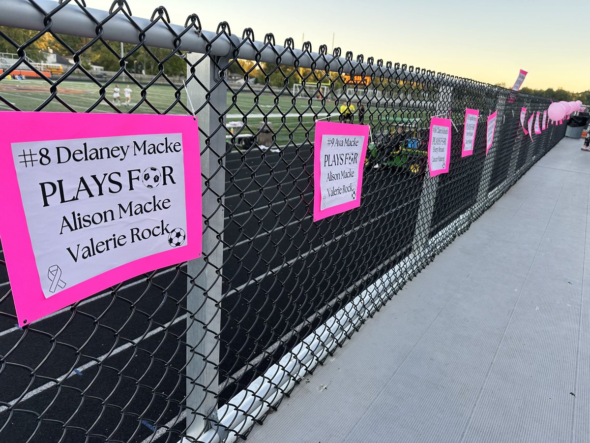 NOHS lady soccer… taking home a win &amp; honoring…”Who they play for!”🩷⁦<a href="/NOEagles/">North Olmsted Eagles</a>⁩ ⁦<a href="/NOCSEagles/">NorthOlmstedSchools</a>⁩ ⁦<a href="/KoontzNohs/">NOHS_koontz</a>⁩ ⁦<a href="/RoshongNOHS/">Karl Roshong</a>⁩