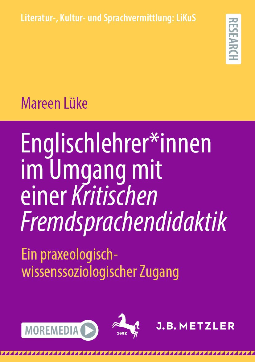Sehr #stolz auf @mareenlueke, dass jetzt ihre #Dissertation zur kritischen Englischlehrer*innenbildung erschienen ist: "Englischlehrer*innen im Umgang mit einer Kritischen Fremdsprachendidaktik: Ein praxeologisch-wissenssoziologischer Zugang" 🤩 link.springer.com/book/10.1007/9…