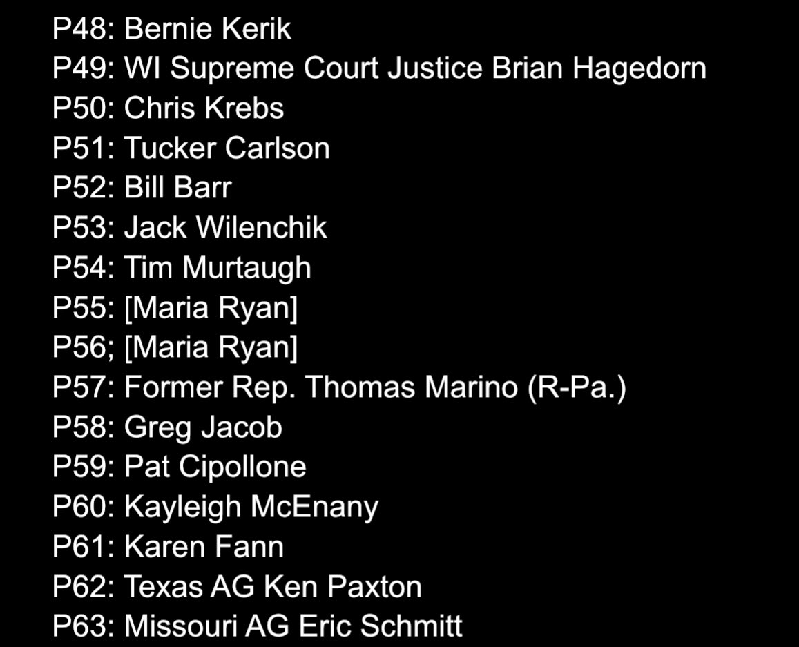 kyledcheney's tweet photo. It was pretty easy to work out the vast majority of people identified in Jack Smith’s brief — which was partially by design. It makes the sealing exercise a bit silly, especially since most of the details in the brief were known, at least in broad strokes. https://t.co/ZzabVFrhwJ