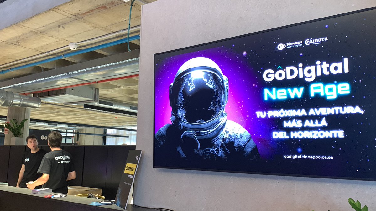 El equipo <a href="/streamion_io/">Streamion</a>  está hoy en el #GoDigitalNewAge un lujazo de evento de innovacion y tecnología organizado por <a href="/TICnegociosVLC/">TICNegocios | Cámara Valencia</a> 
#VALENCIA #GoDigital #Innovación