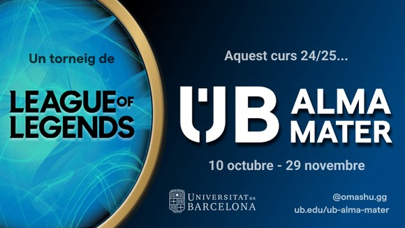 Universitat de Barcelona (@unibarcelona) on Twitter photo #UBAlmaMater | 🎮 Atenció, fans del #Lol! Aquesta tarda coneixerem tots els detalls del primer torneig del League of Legends de la #UniBarcelona!
✨ Presentació d’equips i samarretes
✨ Acte dinamitzat per <a href="/PatrickurbanoR/">Patrick Urbano</a>
✨ Es podrà seguir pel Twitch de la UB 👇
🔗 #UBAlmaMater | 🎮 Atenció, fans del #Lol! Aquesta tarda coneixerem tots els detalls del primer torneig del League of Legends de la #UniBarcelona!
✨ Presentació d’equips i samarretes
✨ Acte dinamitzat per <a href="/PatrickurbanoR/">Patrick Urbano</a>
✨ Es podrà seguir pel Twitch de la UB 👇
🔗